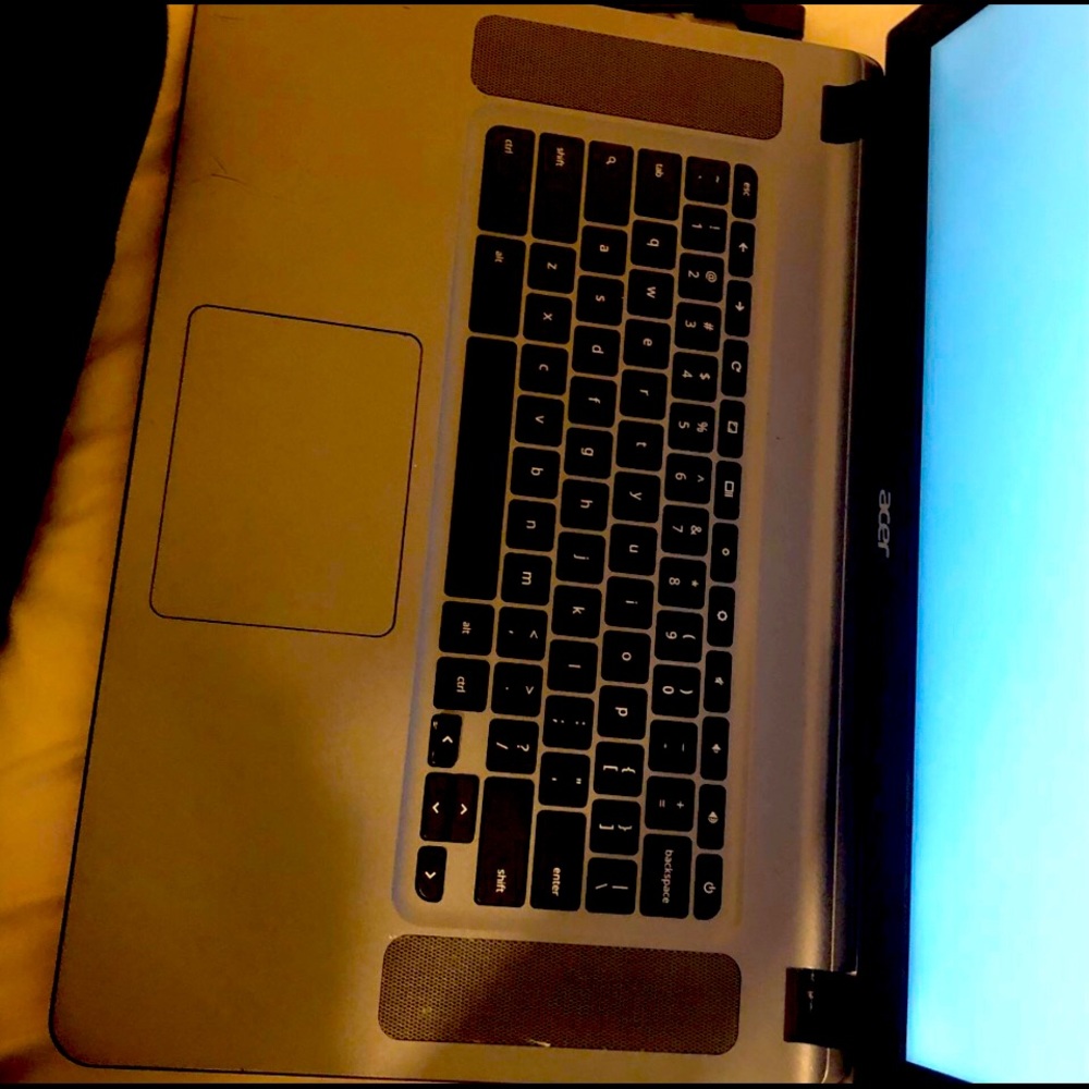 Laptop with cord